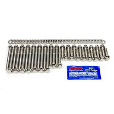 Arp 434-3601 Cylinder Head Bolt Kit Hex Stainless For Sbc Polished Arp 434-3601 Cylinder Head Bolt Kit Hex Stainless For Sbc Polished