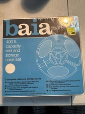 SEALED BAIA dual 8 400ft. Capacity reel and storage case set pack of 3 NIB