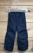 REI Insulated Winter Ski Snow Pants Girls Size XXS 4/5 Waterproof Nylon Black