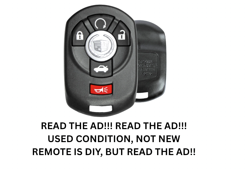 USED OEM CADILLAC KEYLESS ENTRY REMOTE KEY FOB REMOTE CONTROL 15212383 MEMORY 1