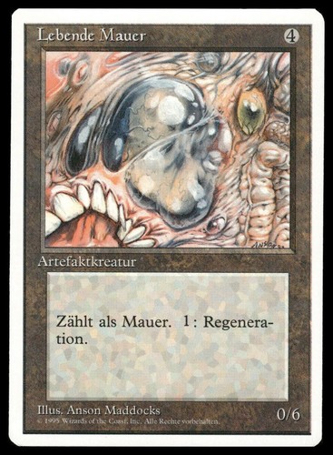 MTG Revised Edition (Living Wall) Lebende Mauer German NM White Border