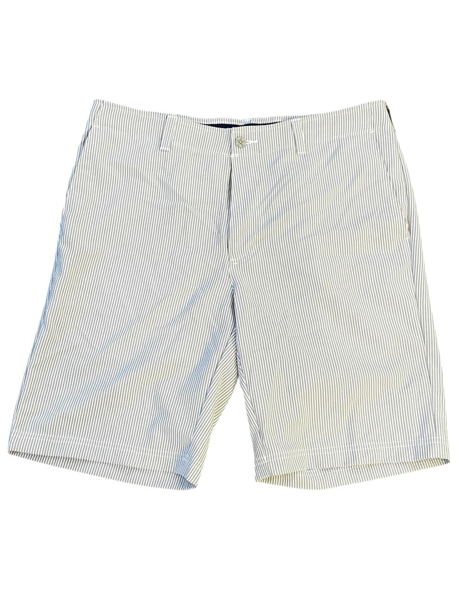 Mens Jack Nicklaus Golf Shorts Gray Seersucker Golden Bear Size 34 HHP