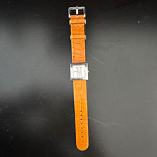 Orologio Moschino Time 4 Peace Donna Quadrato Quarzo Cinturino Pelle Arancione