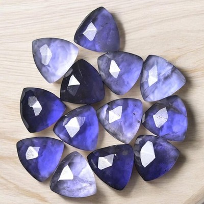 Natural Iolite Trillion Rose Cut 6mm Loose Gemstone