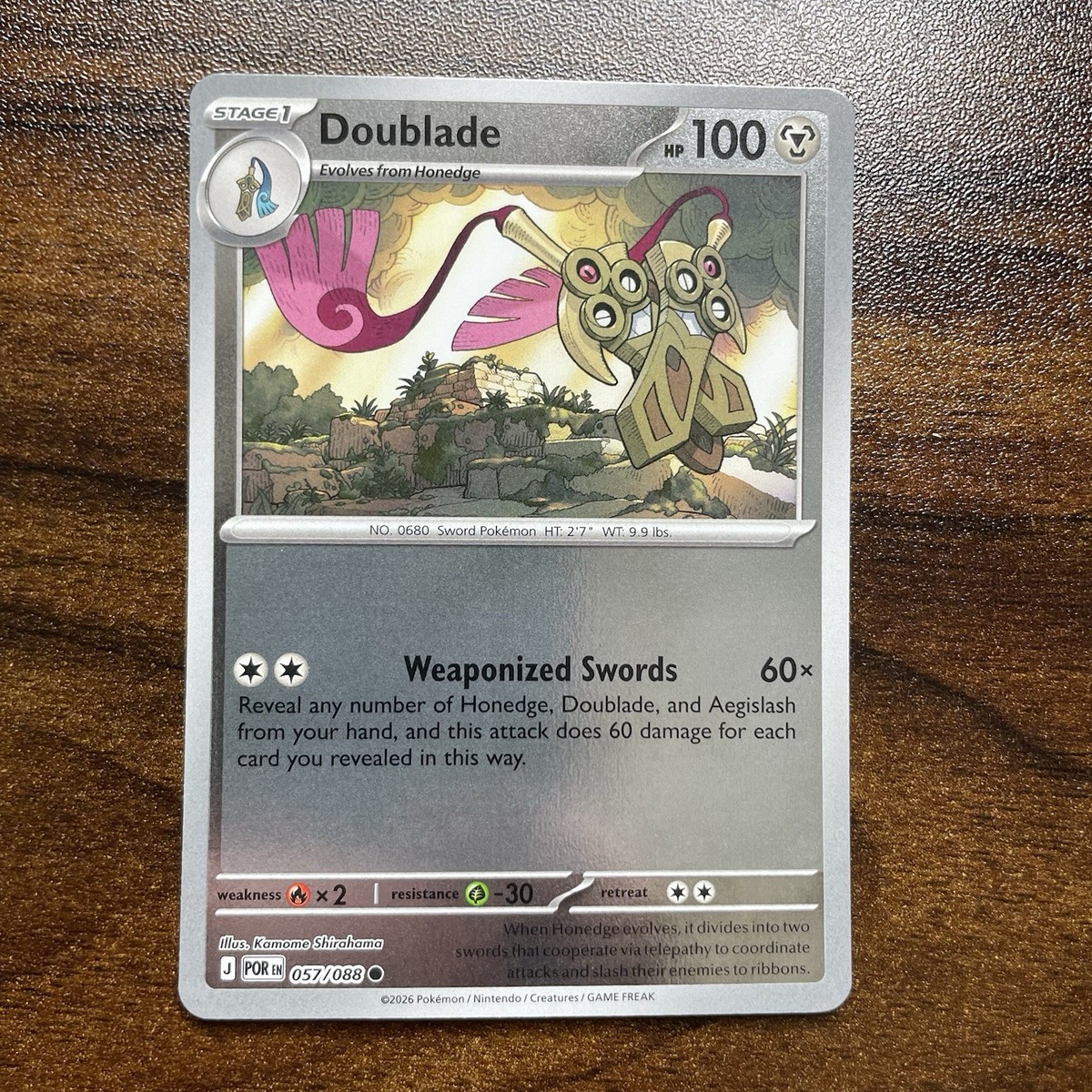Doublade 057/088 - Reverse Holo - Pokmon TCG: Perfect Order - English NM Doublade 057/088 - Reverse Holo - Pokmon TCG: Perfect Order - English NM