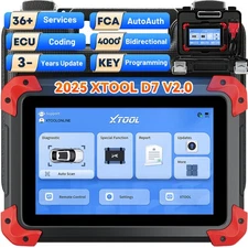 2025 XTOOL D7 Auto Bidirectional OBD2 Scanner Full System Diagnostic Tool Coding