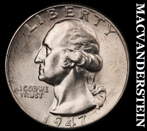 1947 Washington Quarter- Choice Gem Brilliant Uncirculated++++ Luster #G6728