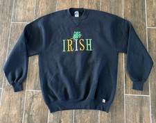 Vtg 90’s Mens Russell Irish St.Patrick Notre Dame Sweatshirt Made in USA Size XL