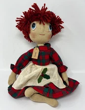 The Hearthside Collection Primitive Style Cloth Rag Doll MERRILY Holiday Xmas
