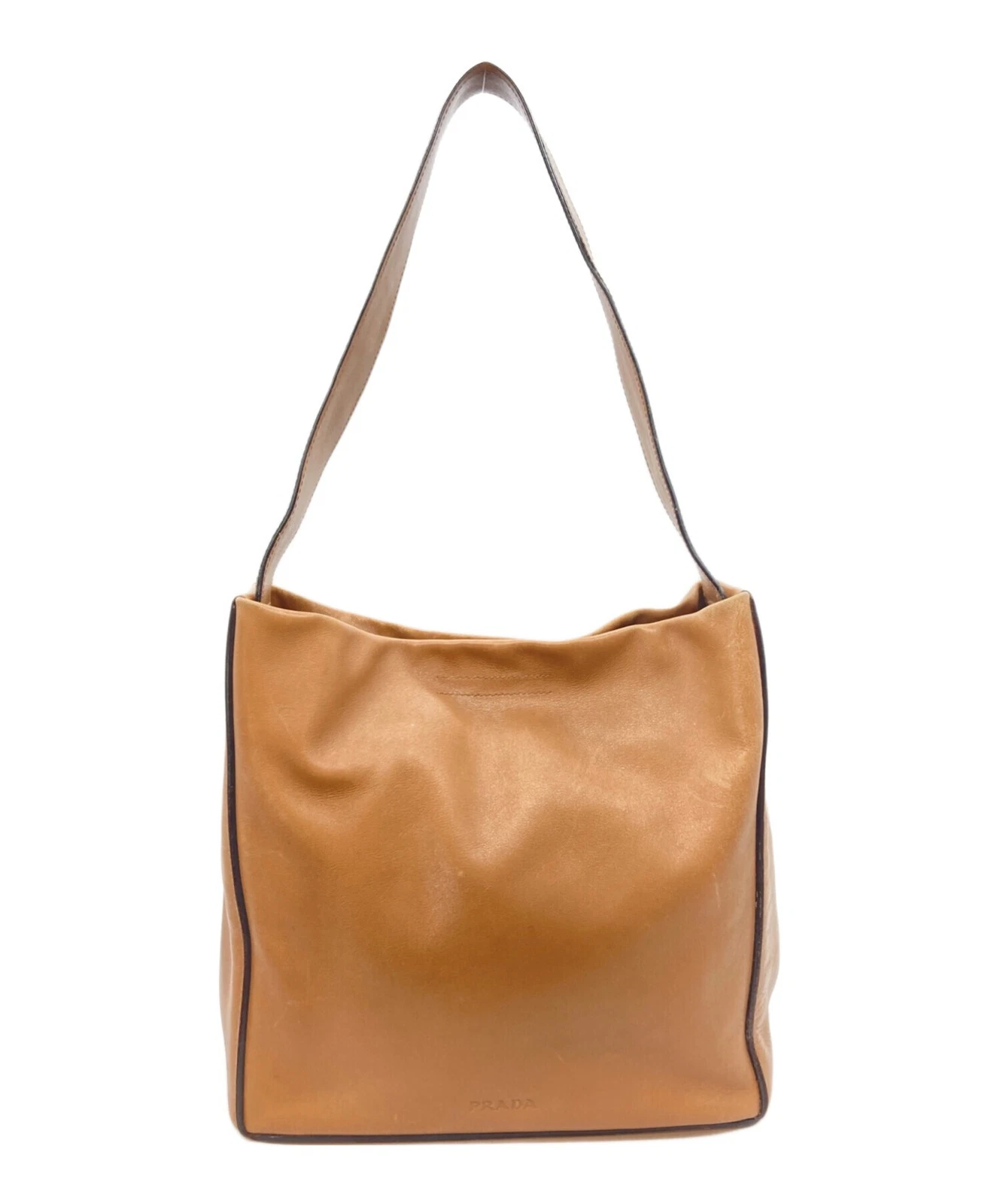 Prada — Prada Embossed One-Shoulder Bag Beige #TFB6904