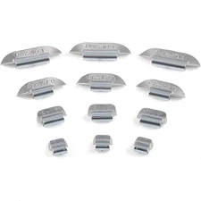 JiiinMiiin 100Pcs P Type Lead Clip on Wheel Weights , 0.25oz, 0.5oz, 0.75, 1.0oz
