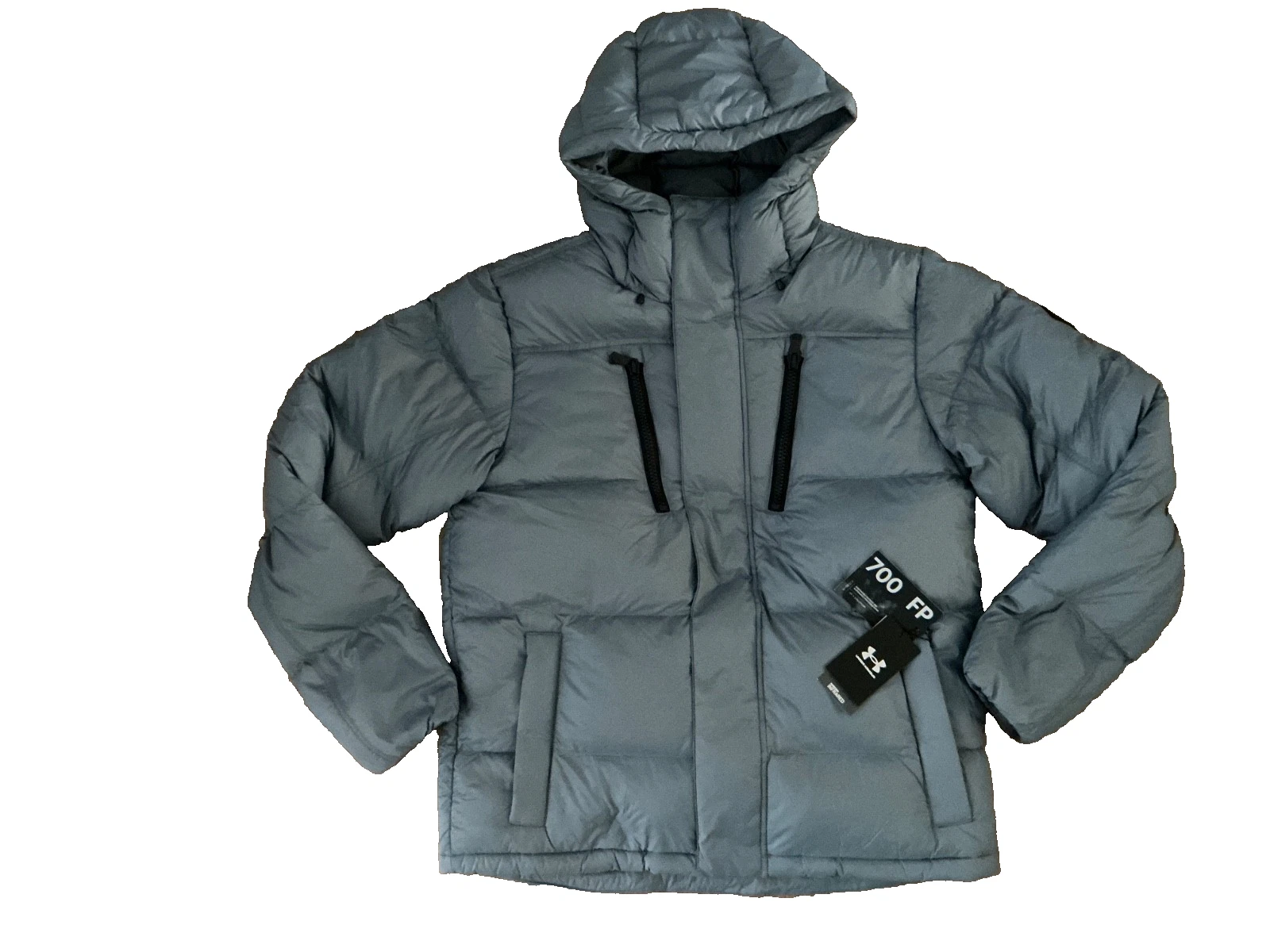 UNDER ARMOUR Storm 700 DOWN Insulated HOODED Winter JACKET Mens LARGE - Rt $200