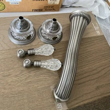 PHYLRICH TUB WALL MOUNT FAUCET RCR ROYAL CRYSTAL ROCK CRISTALLO TWO HANDLE