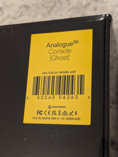 Analogue 3D "Ghost" - Brand New - Sealed In Box - N64