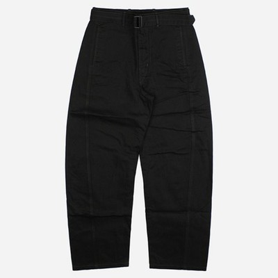 LEMAIRE Hose Gürtel Baumwolle schwarz PA326 LD1055 BK999 146976039