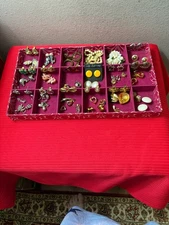 CLIP COSTUME JEWELRY EARRINGS - 45-PLUS PAIRS - Some Vintage