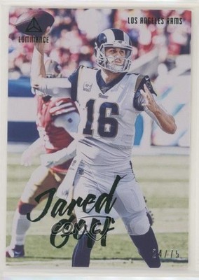 2020 Panini Luminance Green 24/75 Jared Goff #58 2qw