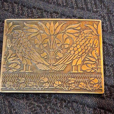 Texas Koleaco Enterprises Vintage 1970s 1976 Bird Western Belt Buckle A66