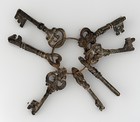 Vintage Style Cast Iron? Skeleton/Jailer Key Set (7) — photo 1