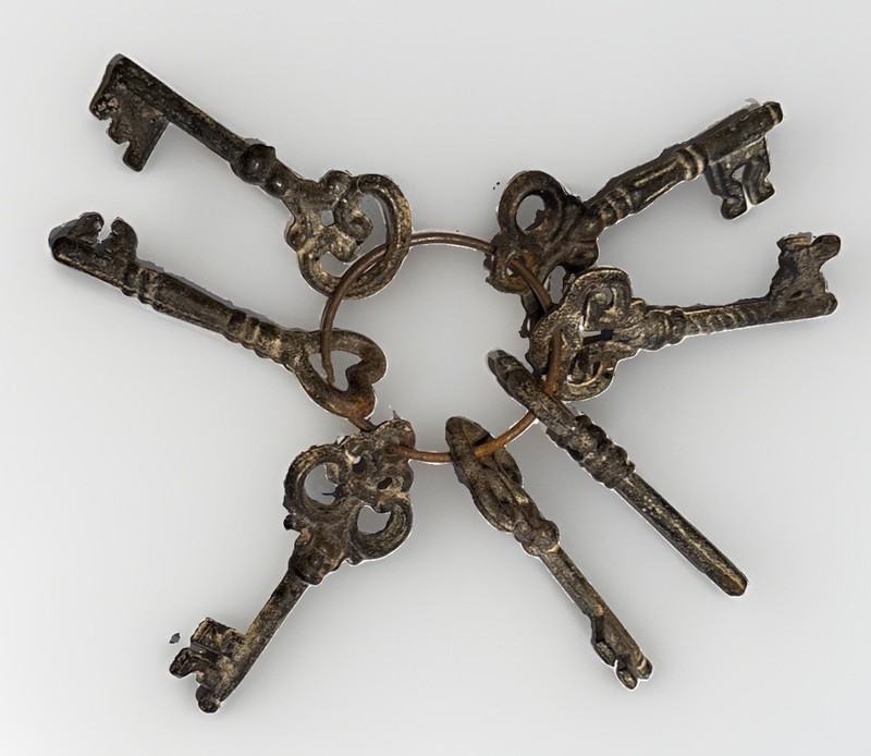 Vintage Style Cast Iron? Skeleton/Jailer Key Set (7)