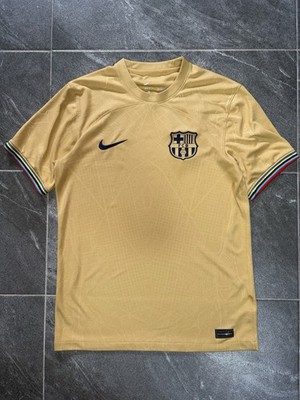 Nike FC Barcelona Fußballtrikot Gold Kurzarm Größe S Style 845313-AN2
