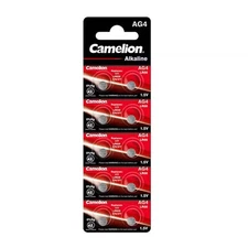 10 Camelion Ag4 Lr626 Alkaline Batteries Lr66 377 G4 1.5V 10Pcs Exp 2028 New