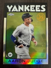 2021 Topps Chrome Aaron Judge 1986 Retro Insert Refractor 86BC-1