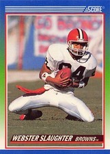Webster Slaughter 1990 Score 355  Cleveland Browns  Football Card