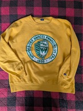 Vintage 80s Champion University of San Francisco USF Sweater XL Yellow USA Made
