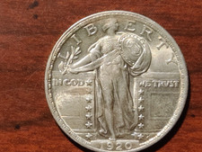 1920 p standing liberty quarter Full Head.