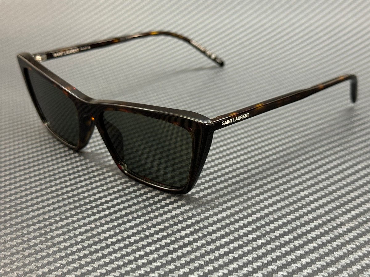 SAINT LAURENT SL 737 MICA THIN 002 Havana Grey Women's 54 mm