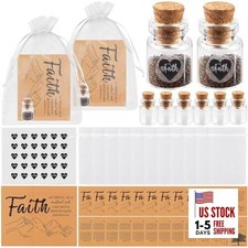30 Sets Mustard Seed Faith Bottle Mustard Seed Gift Bulk Have a Little Faith