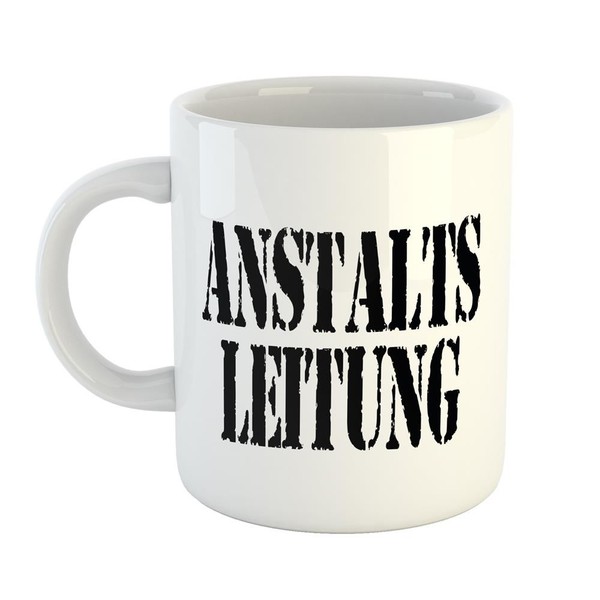 Kaffeetasse Anstaltsleitung FüR Chefs Keramik Tasse Weiß Geschenkidee Souvenir P-image
