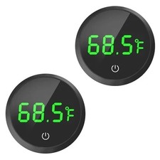 2x Digital Aquarium Thermometer LED Touch Screen Fish Tank Water Temp Gauge
