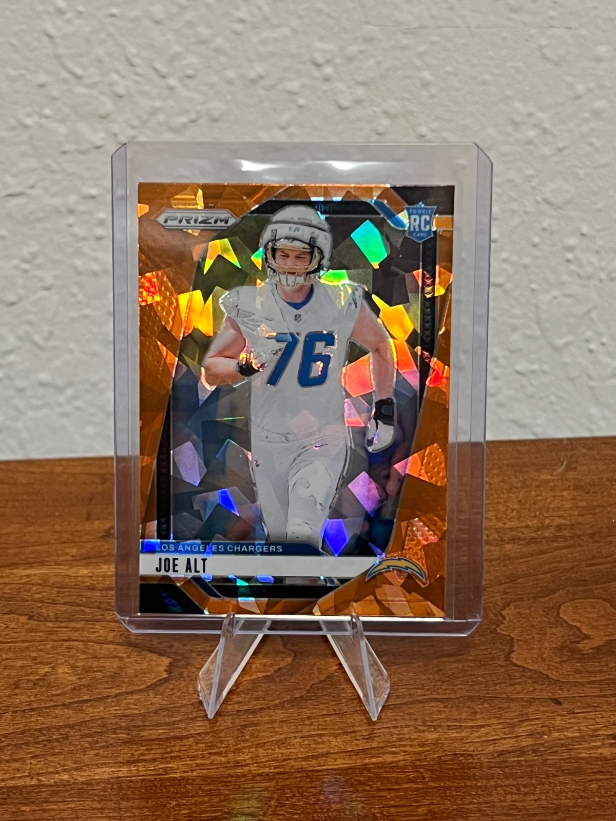 Joe Alt 2024 Panini Prizm Rookie Card RC #353 Orange Ice Prizm LA Chargers
