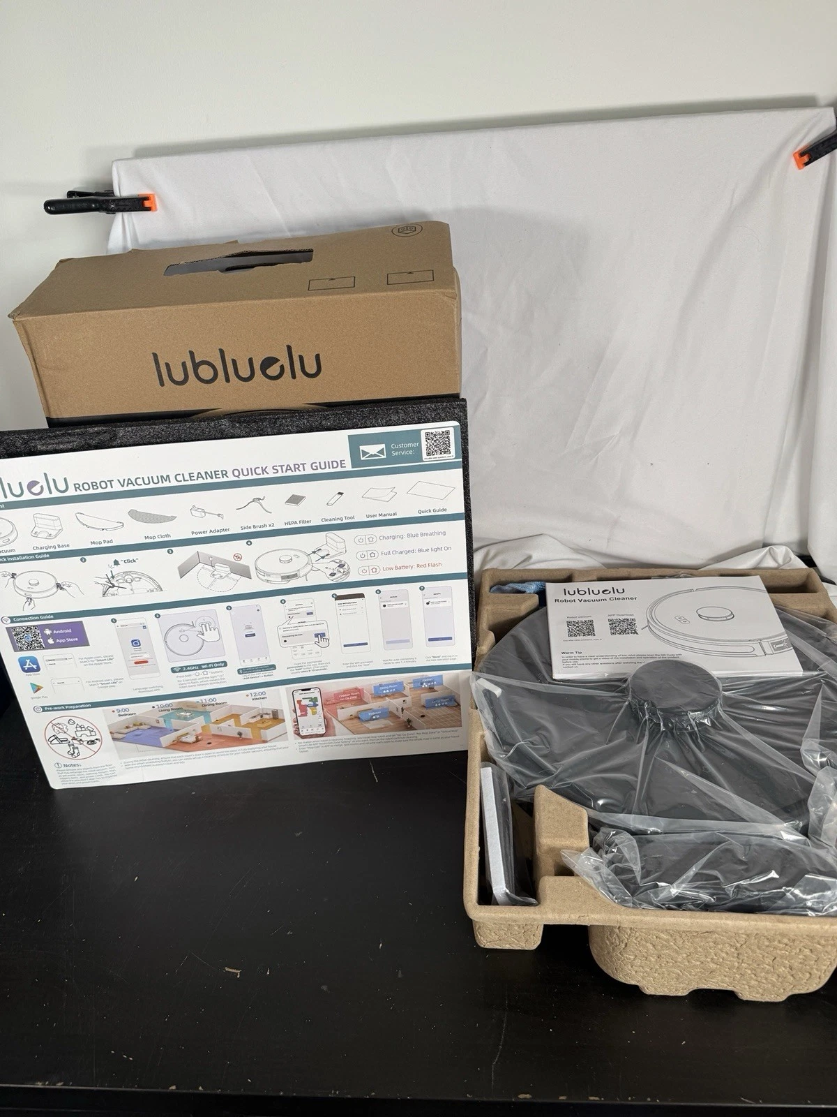 Lubluelu L20 Ultra Laser Robot Vacuum Cleaner with Mop 5500Pa Automatic Charging