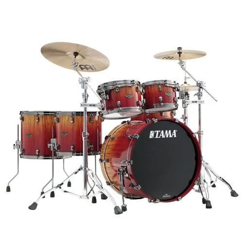 Schlagzeug Tama Starclassic Walnut/Birch 5 Pcs. Vermillon Bosse Fonce Fade Drum 