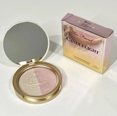 Too Faced Candlelight Glow ROSY GLOW Highlighting Powder Duo (0.35 oz.)