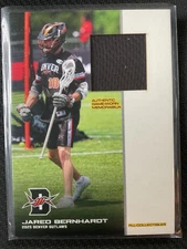 Jared Bernhardt 2025 Premier Lacrosse League Game Used Jersey RC Card (Black)