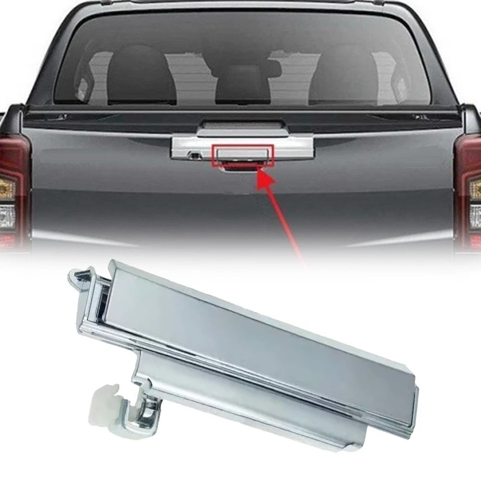 Chrome Tailgate Handle Rear Tailgate Handle Plastic Material Vehicle Maintenance - Image 2 of 4