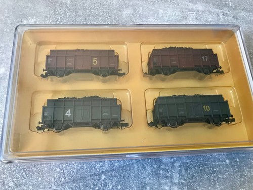 Minitrix 15181 (Spur N) Wagenset Kokswagen vom Erz zum Stahl in OVP | Zustand: Gebraucht