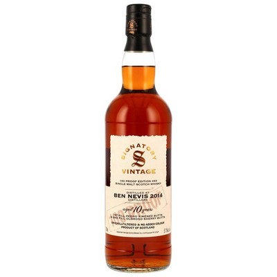 PX+Oloroso Sherry Butts - BEN NEVIS 2014 - Signatory Vintage 100 Proof - 57,1%