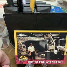 1993 TOPPS JURASSIC PARK Card Series 2  # 137 Directing Dinos And There Prey