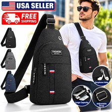 Men's Chest Bag Large Capacity Crossbody Sling Shoulder Bag Outdoor Sports