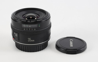 #ad Canon 35mm f 2 EF Mount autofocus Wide Angle Lens with Caps Parts Repair $125.00