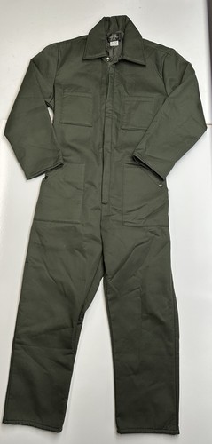 NUEVO SIN ETIQUETAS Sears Trabajo Ocio Monos Verdes Para Hombres 40 Halloween II Brujo Etiqueta Negra - Imagen 1 de 15