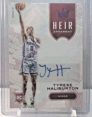 2020-21 Panini Court Kings Heir Apparent Tyrese Haliburton #HA-THA Auto /49