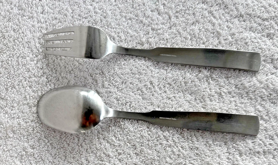 Gense Швеция RANKA ROYAL SWEDISH твердый из нержавеющей стали сервировочная вилка и ложка комплект Швеция - Изображение 2 из 4