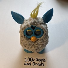 2012 Hasbro Furby Boom Grey Teal Blue Interactive Talking Raincloud Untested Toy