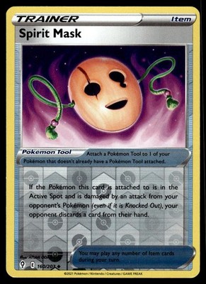 Spirit Mask 160/203 Uncommon Evolving Skies Pokemon Reverse Holo NM Englisch